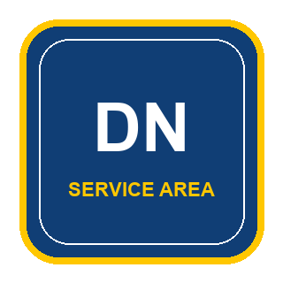 Downtown Noblesville service area badge