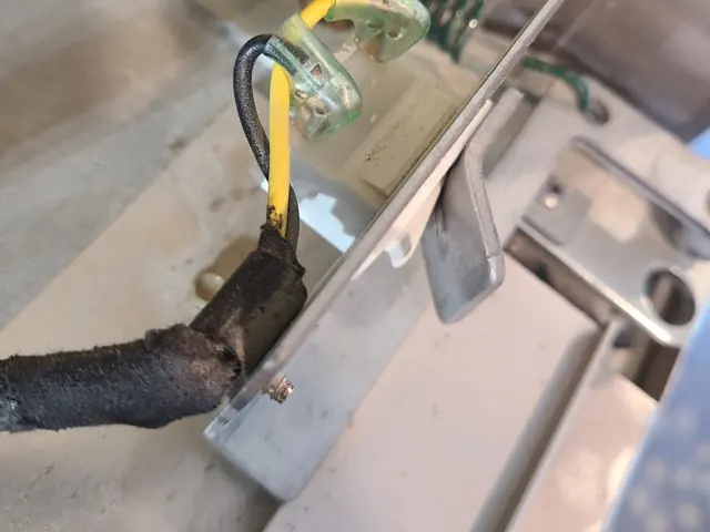 Appliance wiring harness and connector inspection for a Carmel repair customer