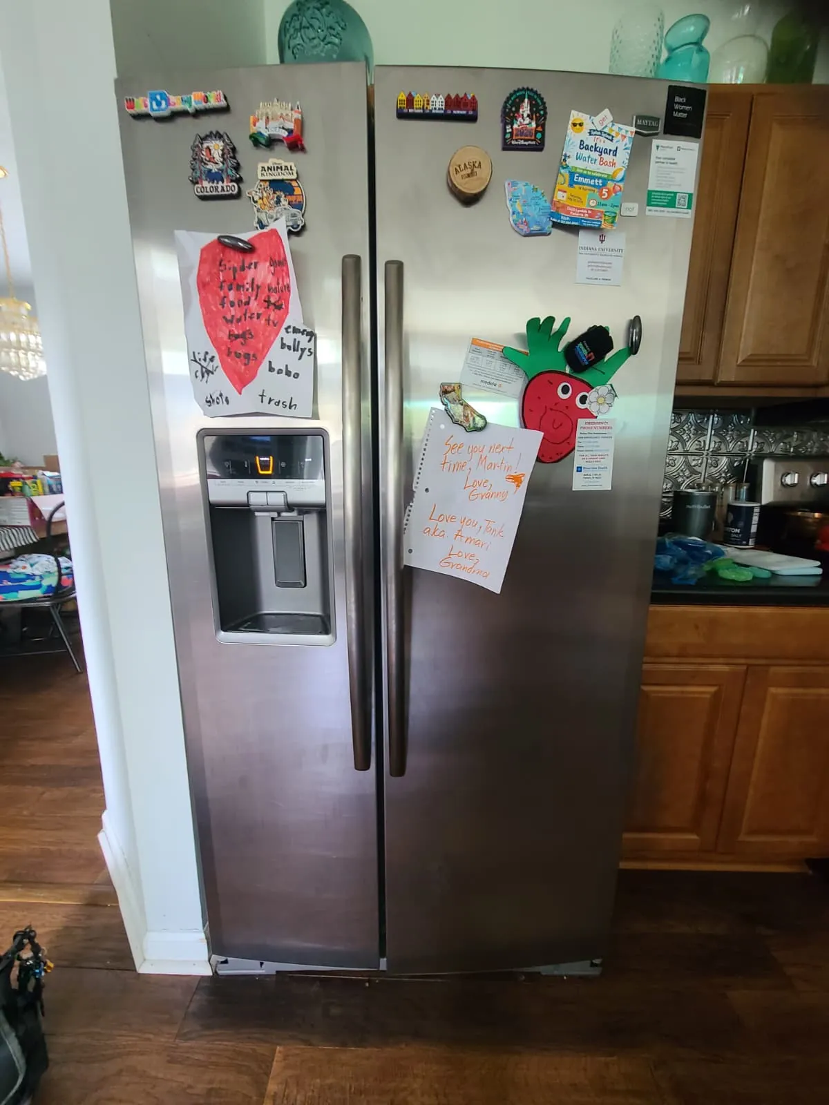 Refrigerator serviced for ice maker and water valve replacement