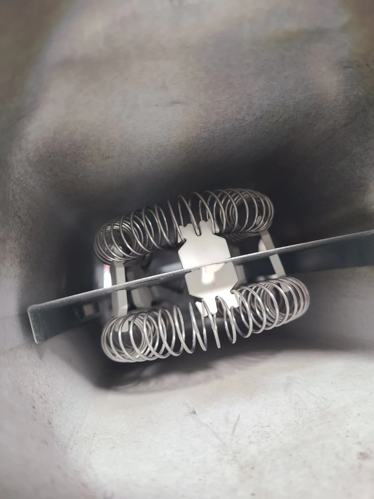 Replacement heating element inside the dryer heater housing